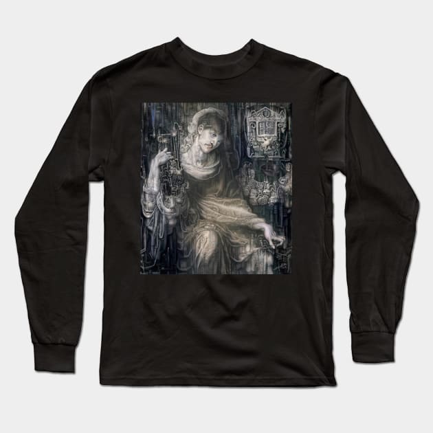 In the Search for Immortality. Rossetti VS H.R. Giger. Long Sleeve T-Shirt by rolphenstien